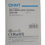 CHINT AC Contractor NC1 4004 220V  50-60Hz