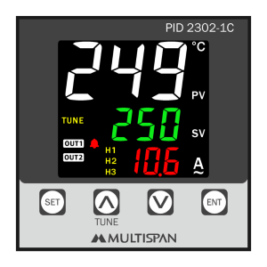 PID Controller with Ampere Indication-2 OUTPUT