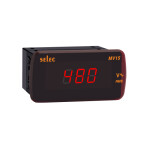 LED Voltmeter, 1Ø, 48X96mm - MV15