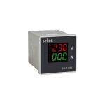 LED volt-amp meter, 3Ø, 48X48mm - MVA593